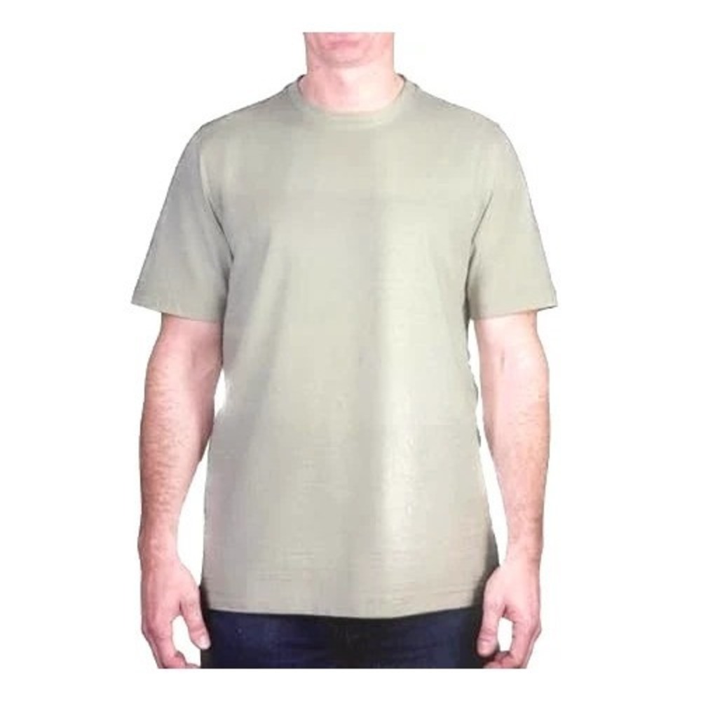Kirkland Signature Men's Pima Cotton Slub T-Shirt,‎ Khaki, 2X
